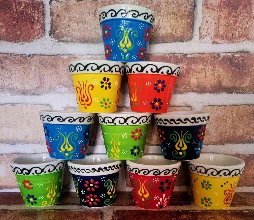 Ceramic Handpainted Pots