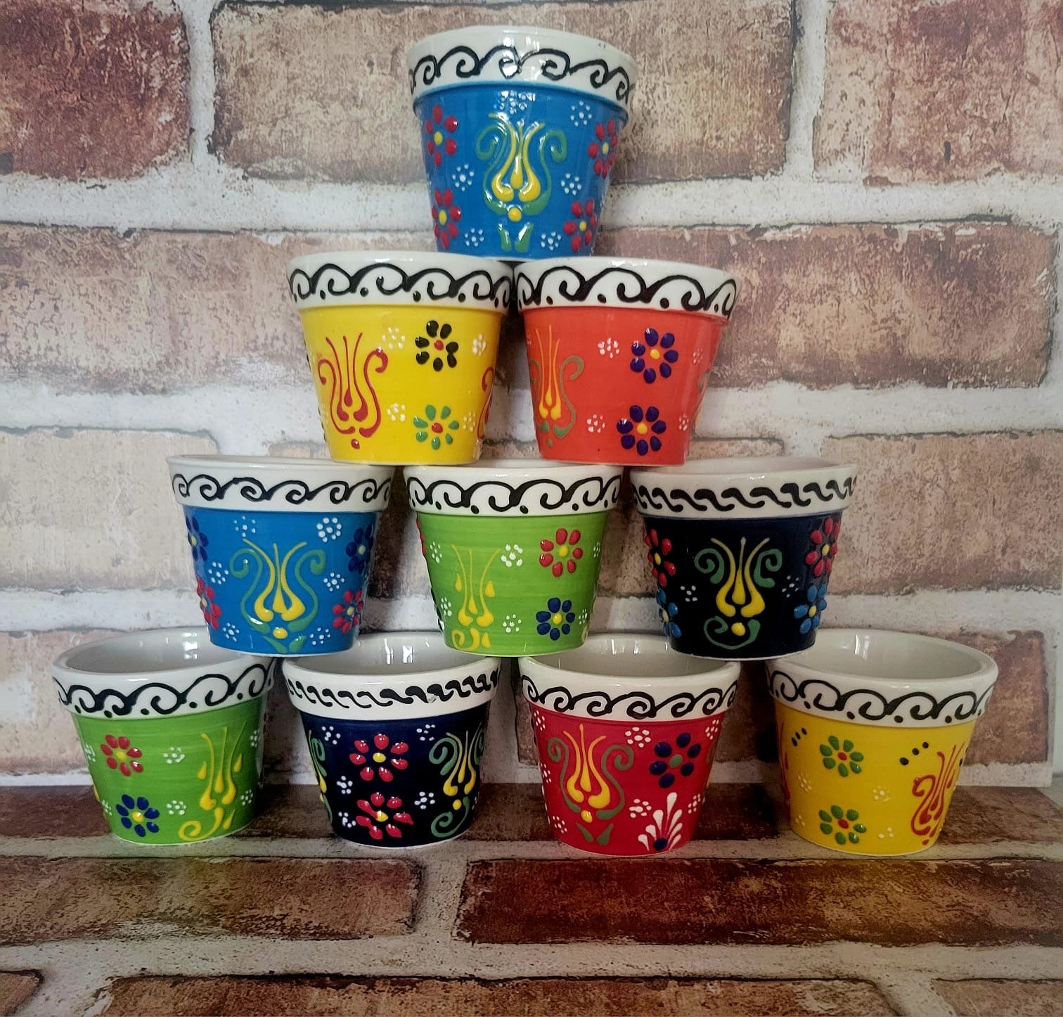 Ceramic Handpainted Pots