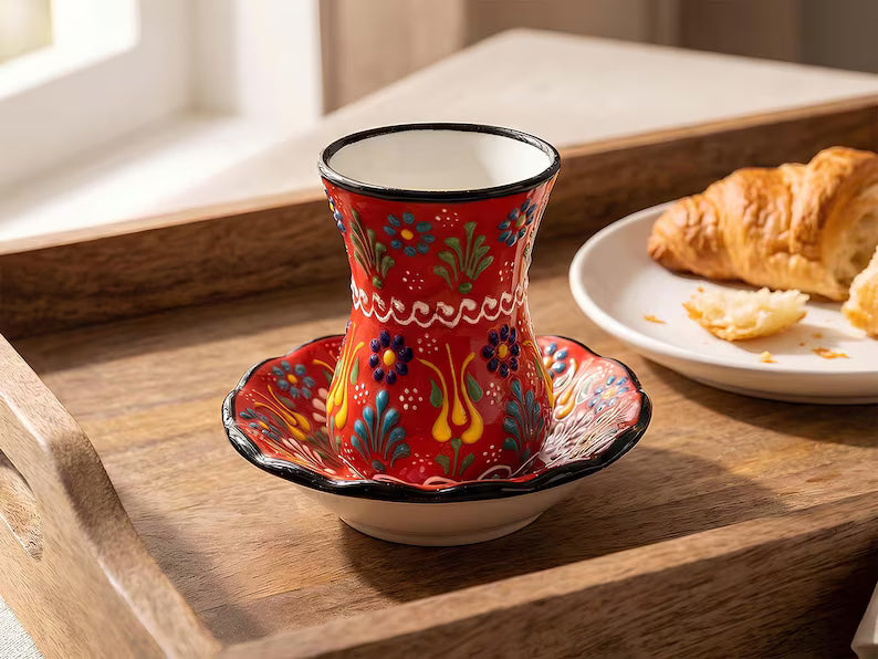 Handmade Turkish Tea Cups