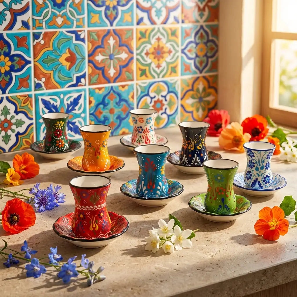 Handmade Turkish Tea Cups
