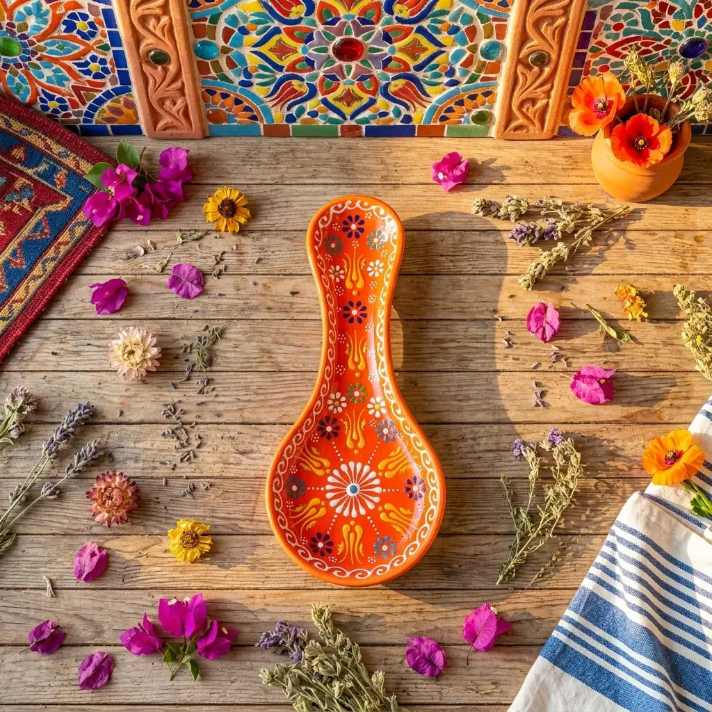 Handmade Turkish Ceramic Spoon Rest |