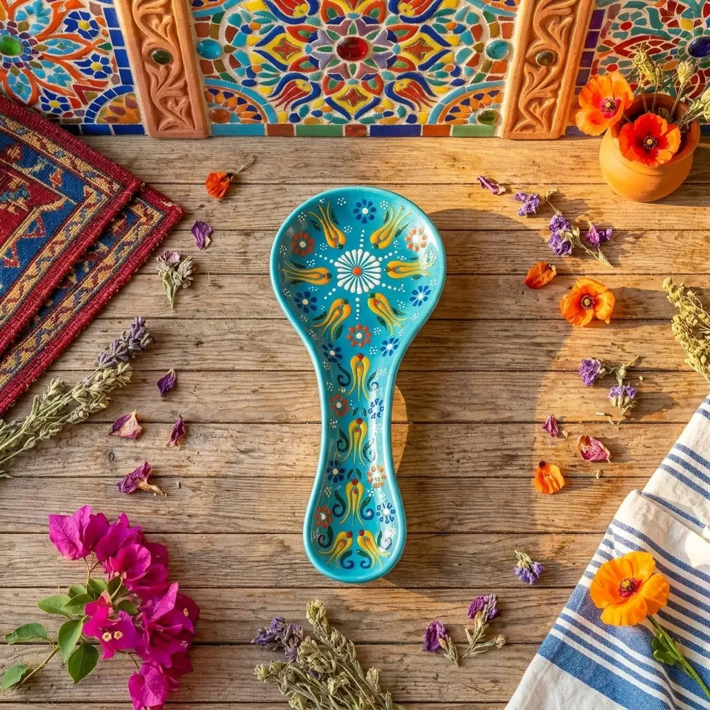 Handmade Turkish Ceramic Spoon Rest |