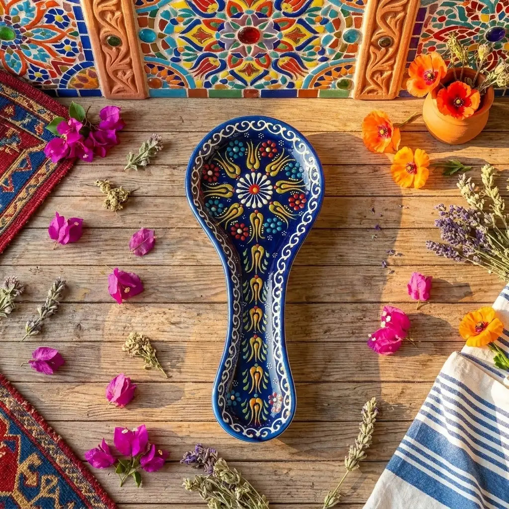 Handmade Turkish Ceramic Spoon Rest |
