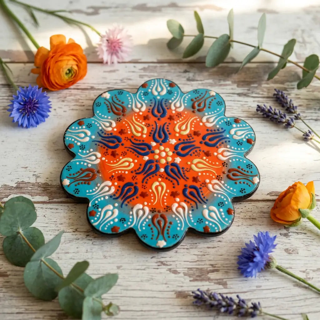 Handmade Turkish Ceramic Trivet