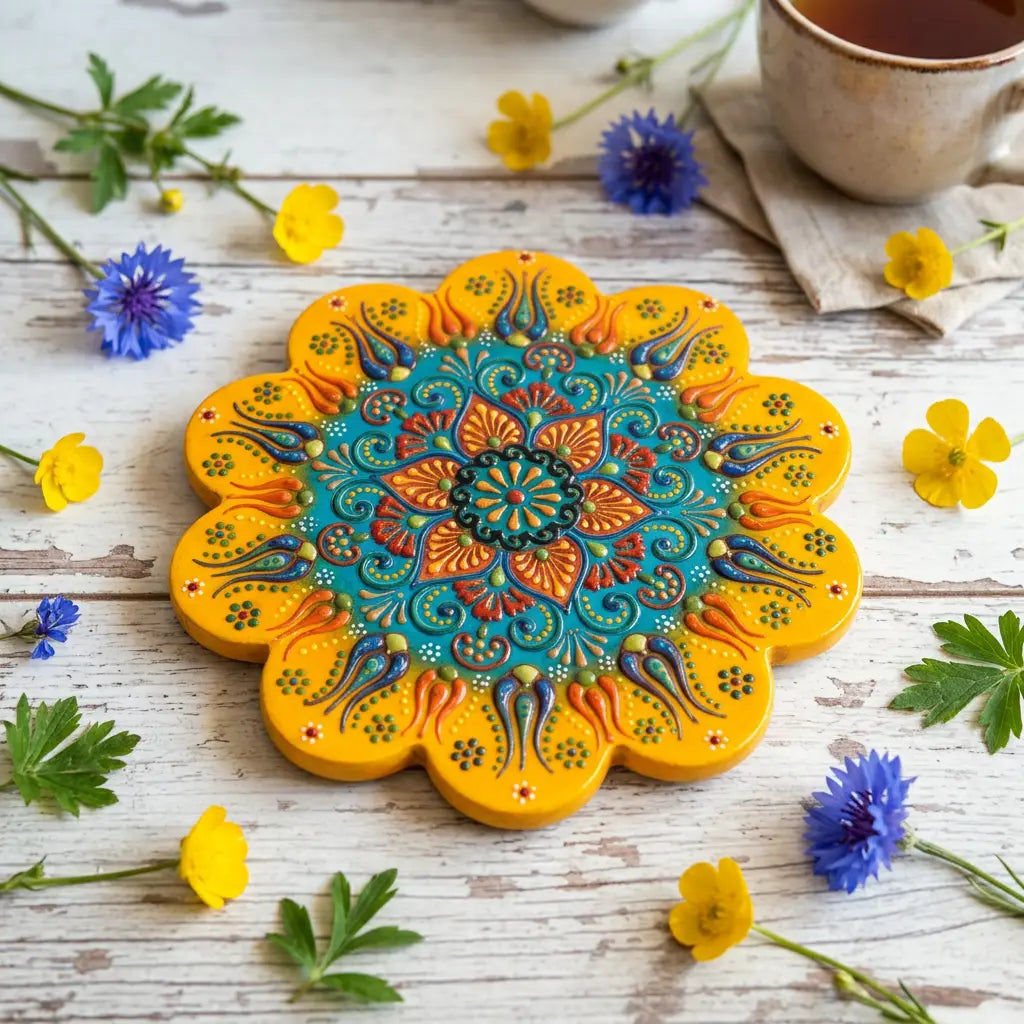 Handmade Turkish Ceramic Trivet