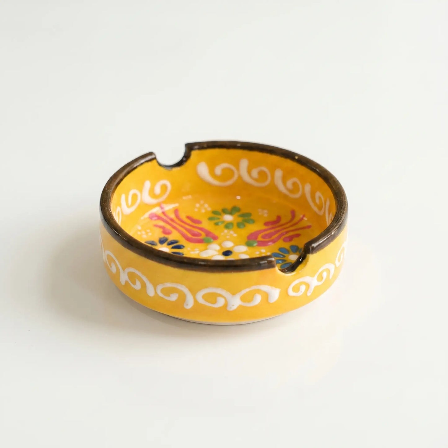 Turkish Hand-Painted 3.1" Ceramic Ashtrays