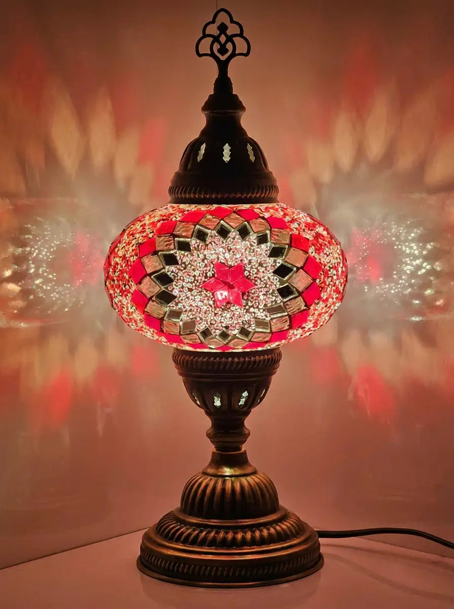 Handmade Mosaic Turkish Desk Lamp