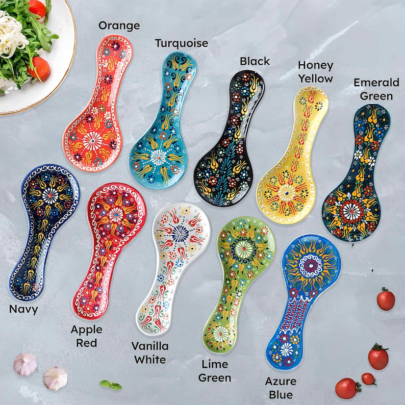 Handmade Turkish Ceramic Spoon Rest |
