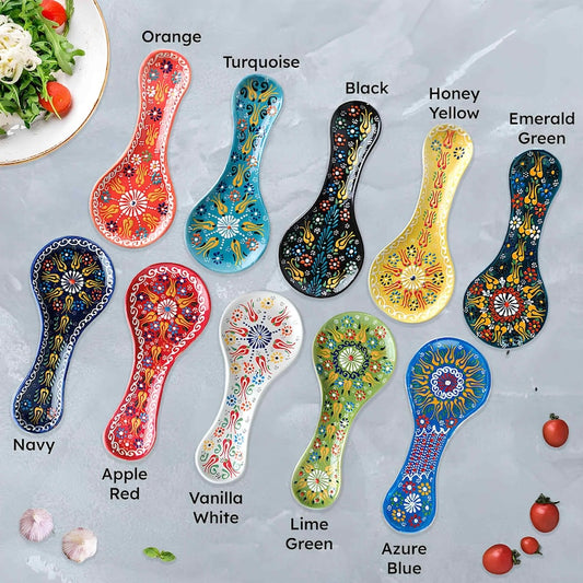 Handmade Turkish Ceramic Spoon Rest |