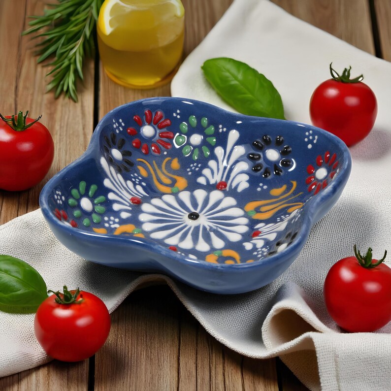 Set of 6 - Clover Shape Turkish Ceramic Bowl