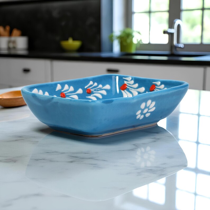 Set of 6 - Rectangular Turkish Ceramic Bowls