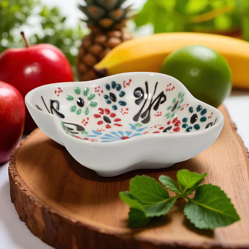 Set of 6 - Clover Shape Turkish Ceramic Bowl