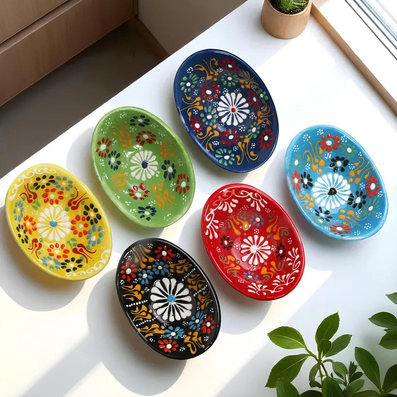 Set of 6 - Heart Shape Spice Bowls