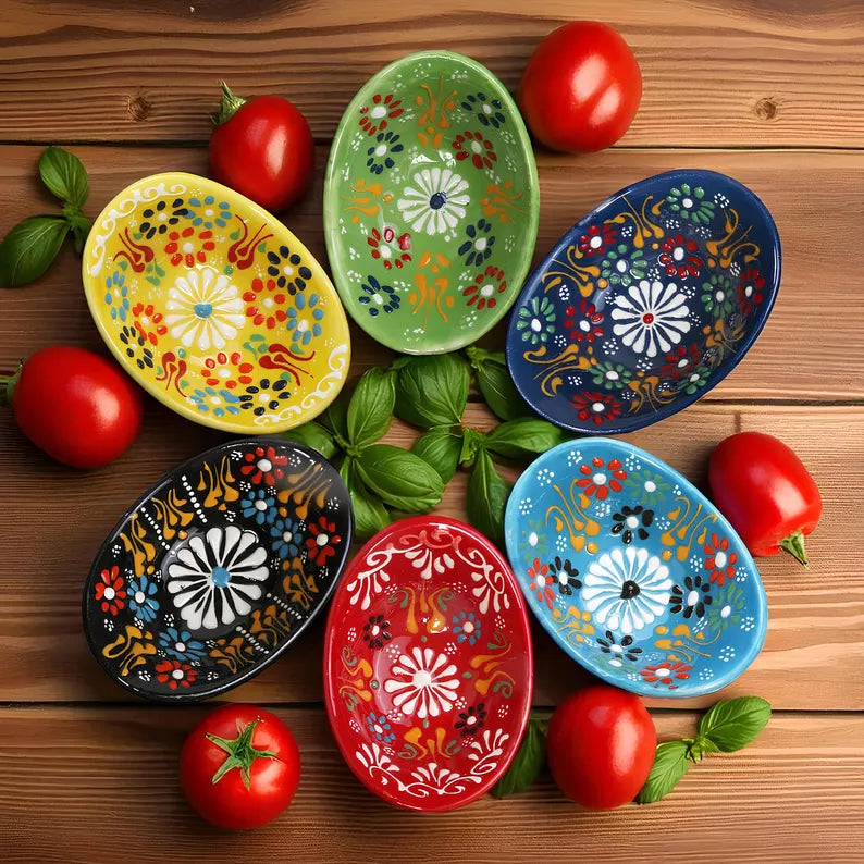 Set of 6 - Heart Shape Spice Bowls