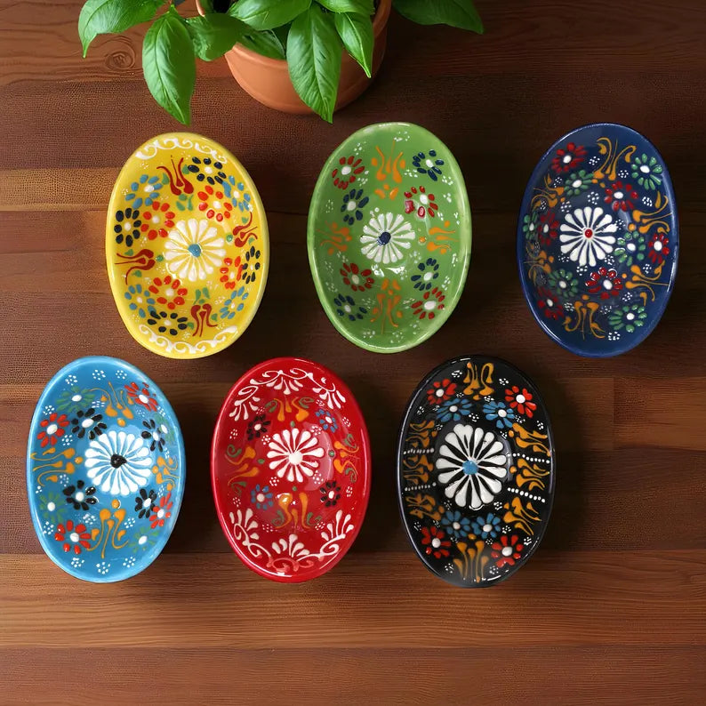 Set of 6 - Heart Shape Spice Bowls