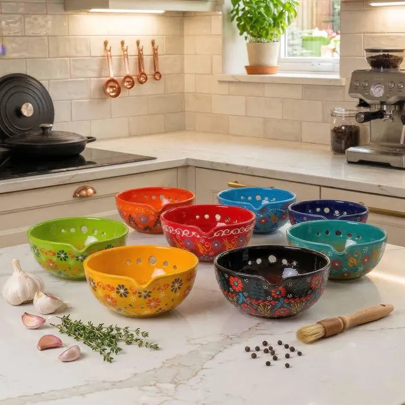 Set of 6 - Rectangular Turkish Ceramic Bowls