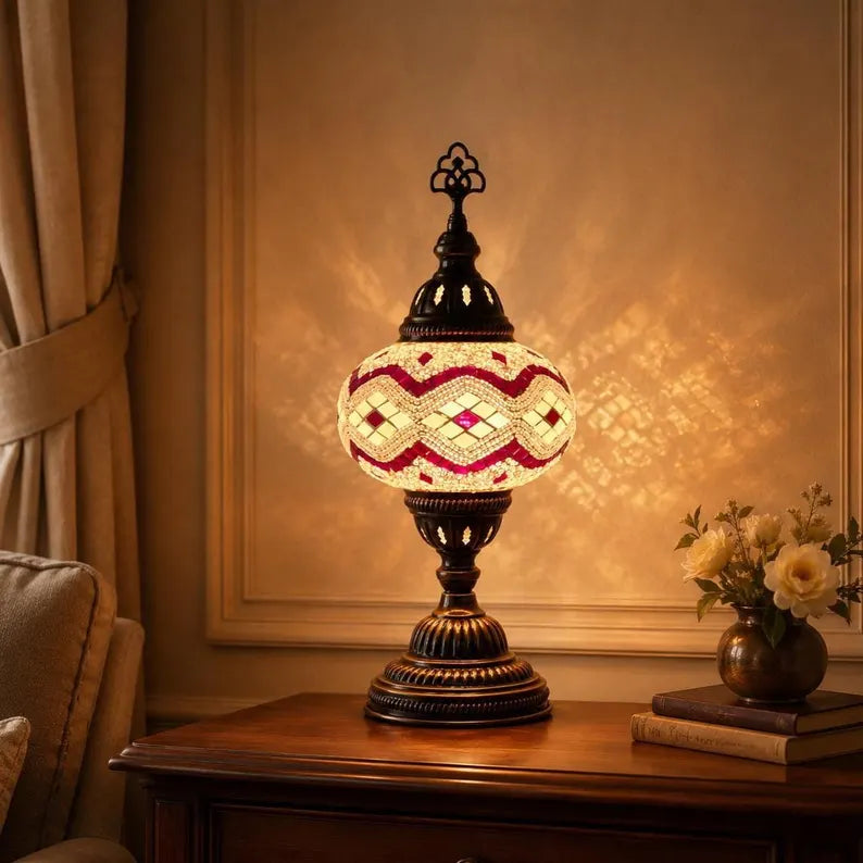 Handmade Mosaic Turkish Desk Lamp