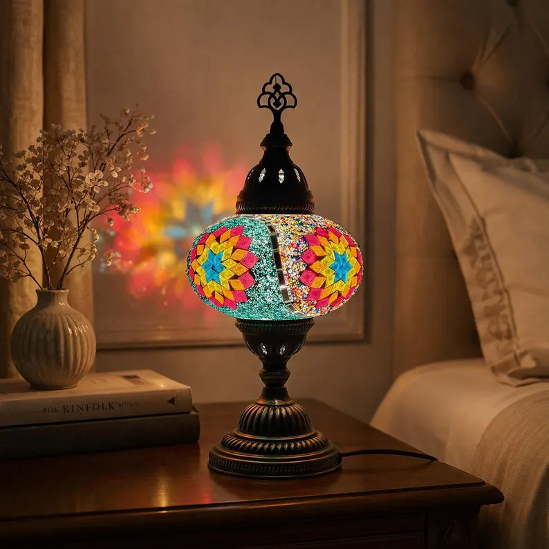 Handmade Mosaic Turkish Desk Lamp